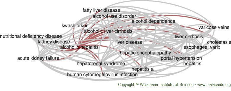 Diseases related to Alcoholic Hepatitis