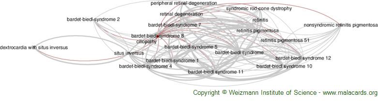 Diseases related to Bardet-Biedl Syndrome 8