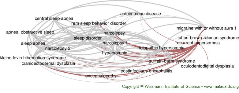 Diseases related to Recurrent Hypersomnia