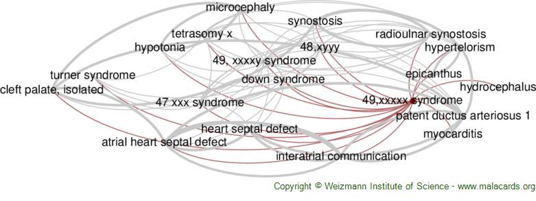 Diseases related to 49,xxxxx Syndrome