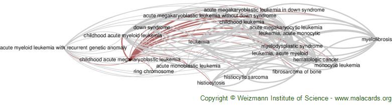 Diseases related to Childhood Acute Megakaryoblastic Leukemia