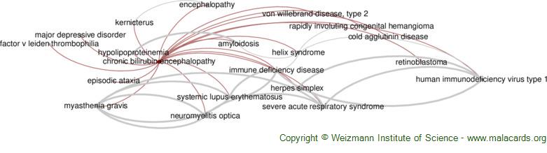 Diseases related to Chronic Bilirubin Encephalopathy
