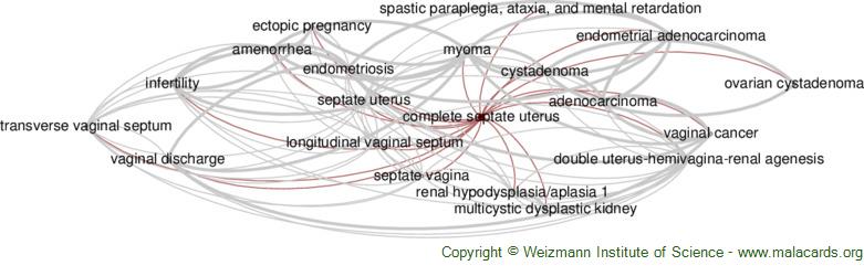 Diseases related to Complete Septate Uterus