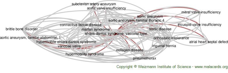 Diseases related to Ehlers-Danlos Syndrome, Vascular Type