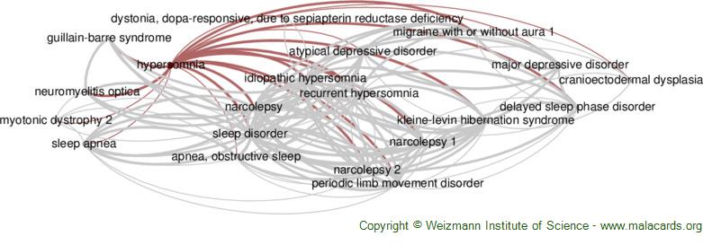 Diseases related to Hypersomnia