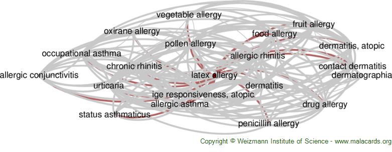 Diseases related to Latex Allergy