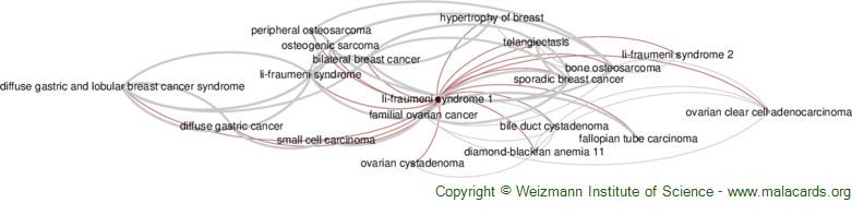 Diseases related to Li-Fraumeni Syndrome 1