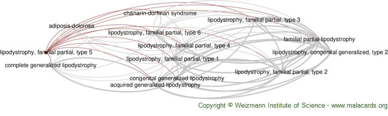 Diseases related to Lipodystrophy, Familial Partial, Type 5