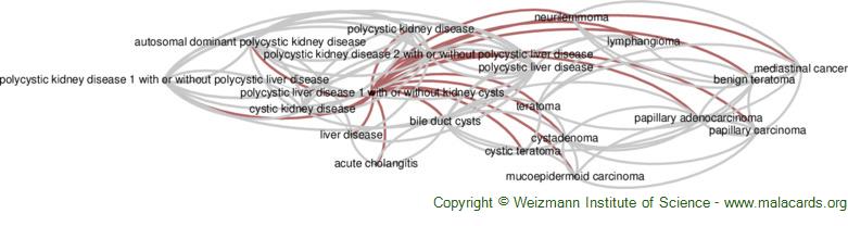 Diseases related to Polycystic Liver Disease 1 with or Without Kidney Cysts