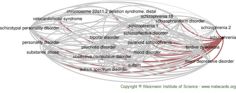 Diseases related to Schizophrenia