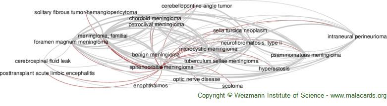 Diseases related to Sphenoorbital Meningioma