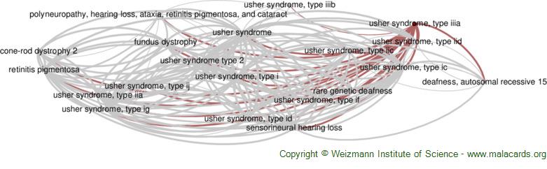 Diseases related to Usher Syndrome, Type Iiia