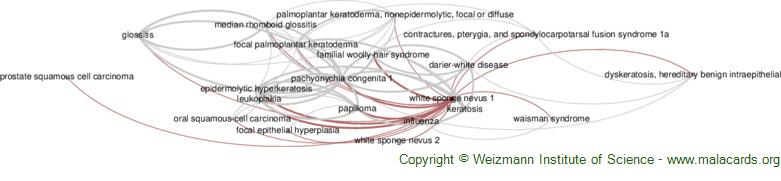 Diseases related to White Sponge Nevus 1