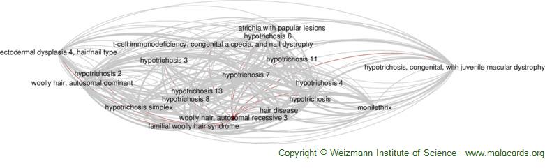 Diseases related to Woolly Hair, Autosomal Recessive 3